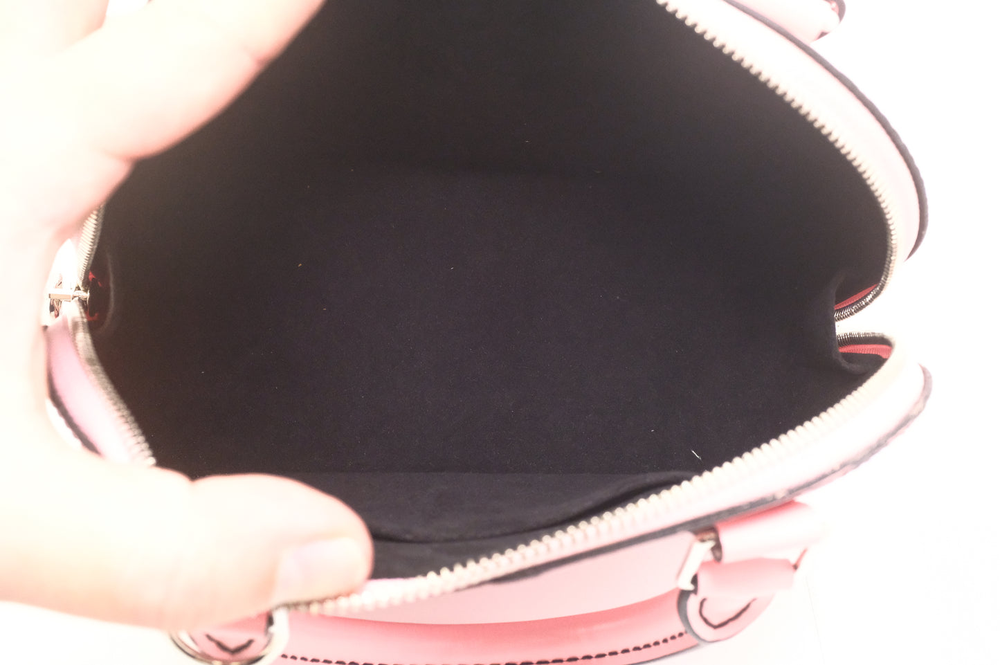 Louis Vuitton Alma BB in Pink Chain Flower Epi Leather