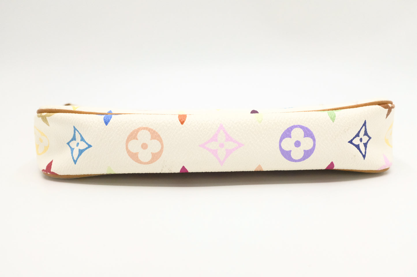 Louis Vuitton Pochette Accessoires in White Multicolor Monogram Canvas