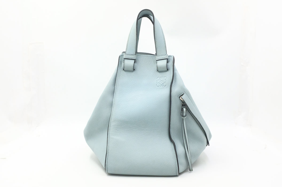 Loewe Small Hammock in Light Blue Leather