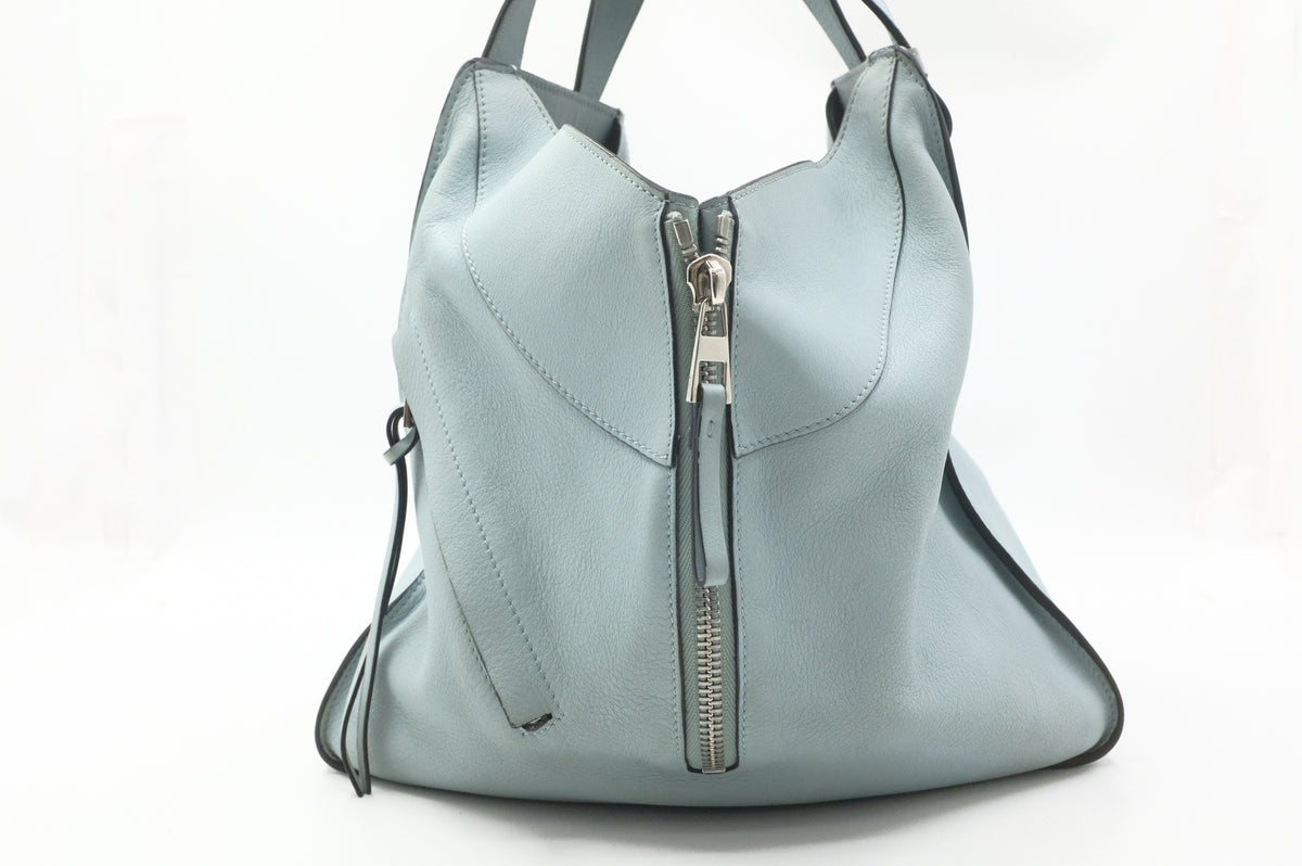 Loewe Small Hammock in Light Blue Leather