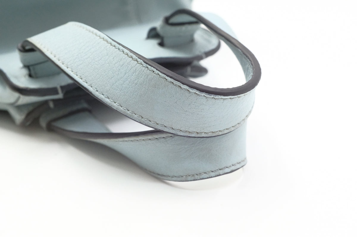 Loewe Small Hammock in Light Blue Leather
