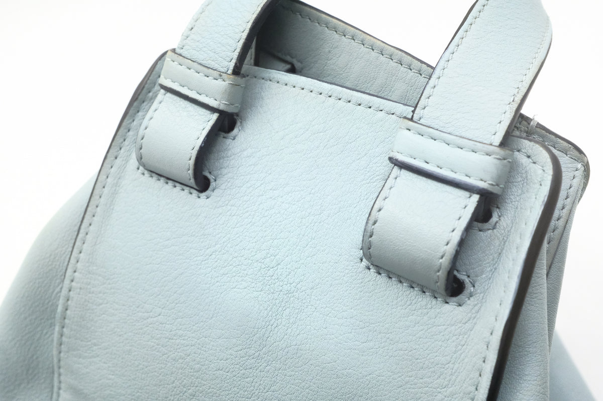 Loewe Small Hammock in Light Blue Leather
