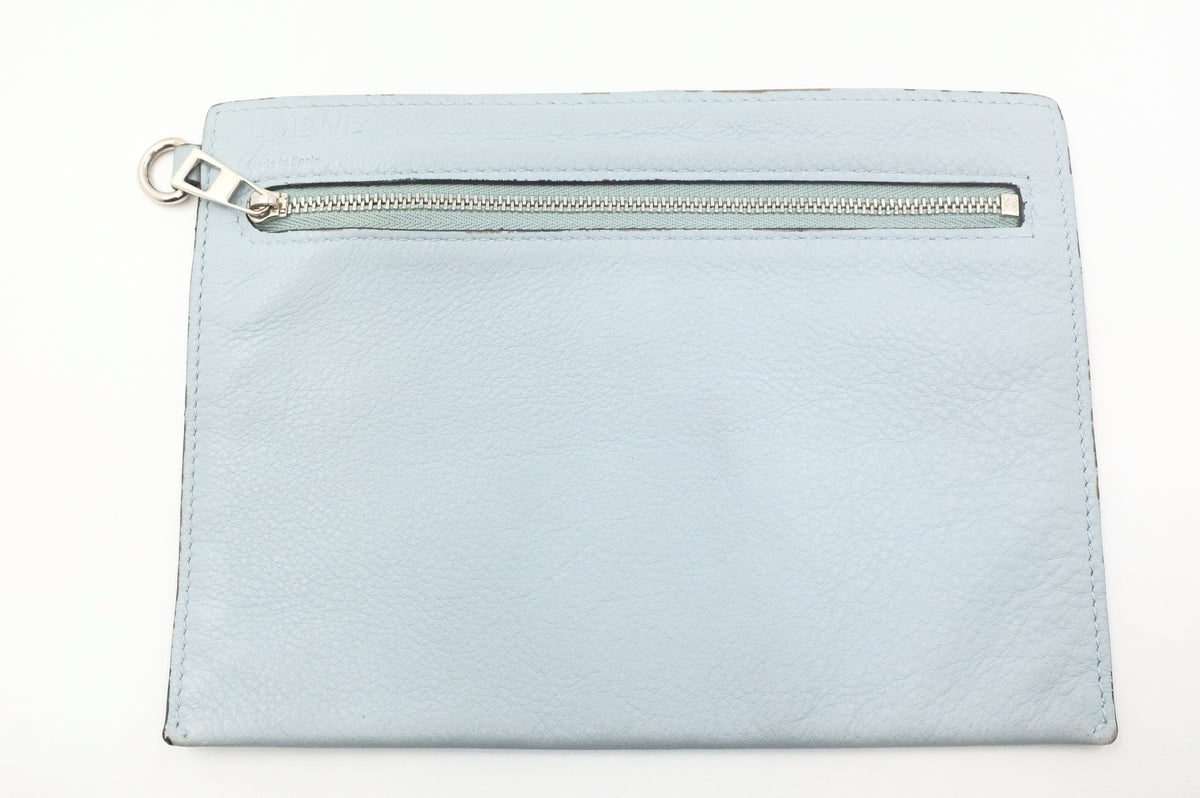 Loewe Small Hammock in Light Blue Leather