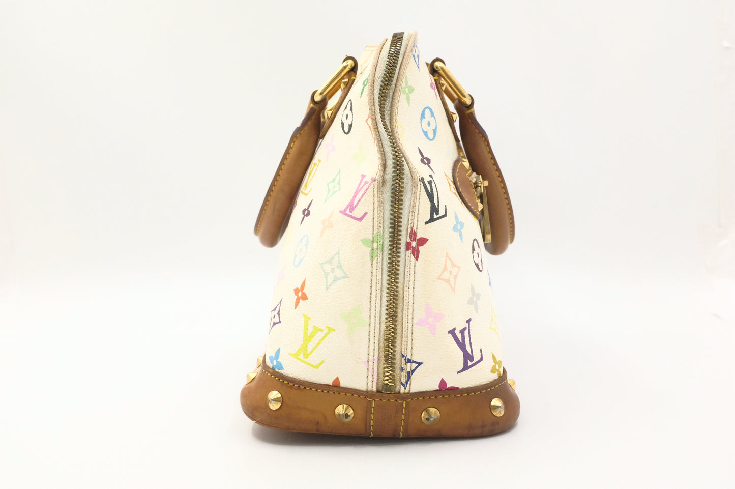 Louis Vuitton Alma PM in White Multicolor Monogram Canvas