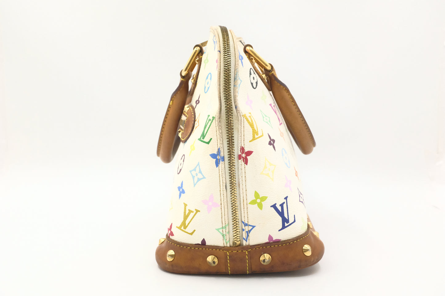 Louis Vuitton Alma PM in White Multicolor Monogram Canvas