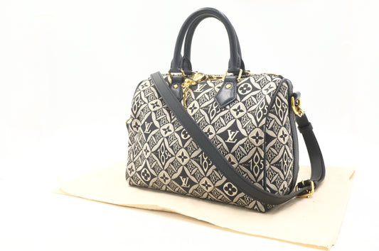 Louis Vuitton 'Since 1854' Speedy 25 Bandouliere in Gray Canvas