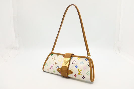 Louis Vuitton Shirley in White Multicolor Canvas