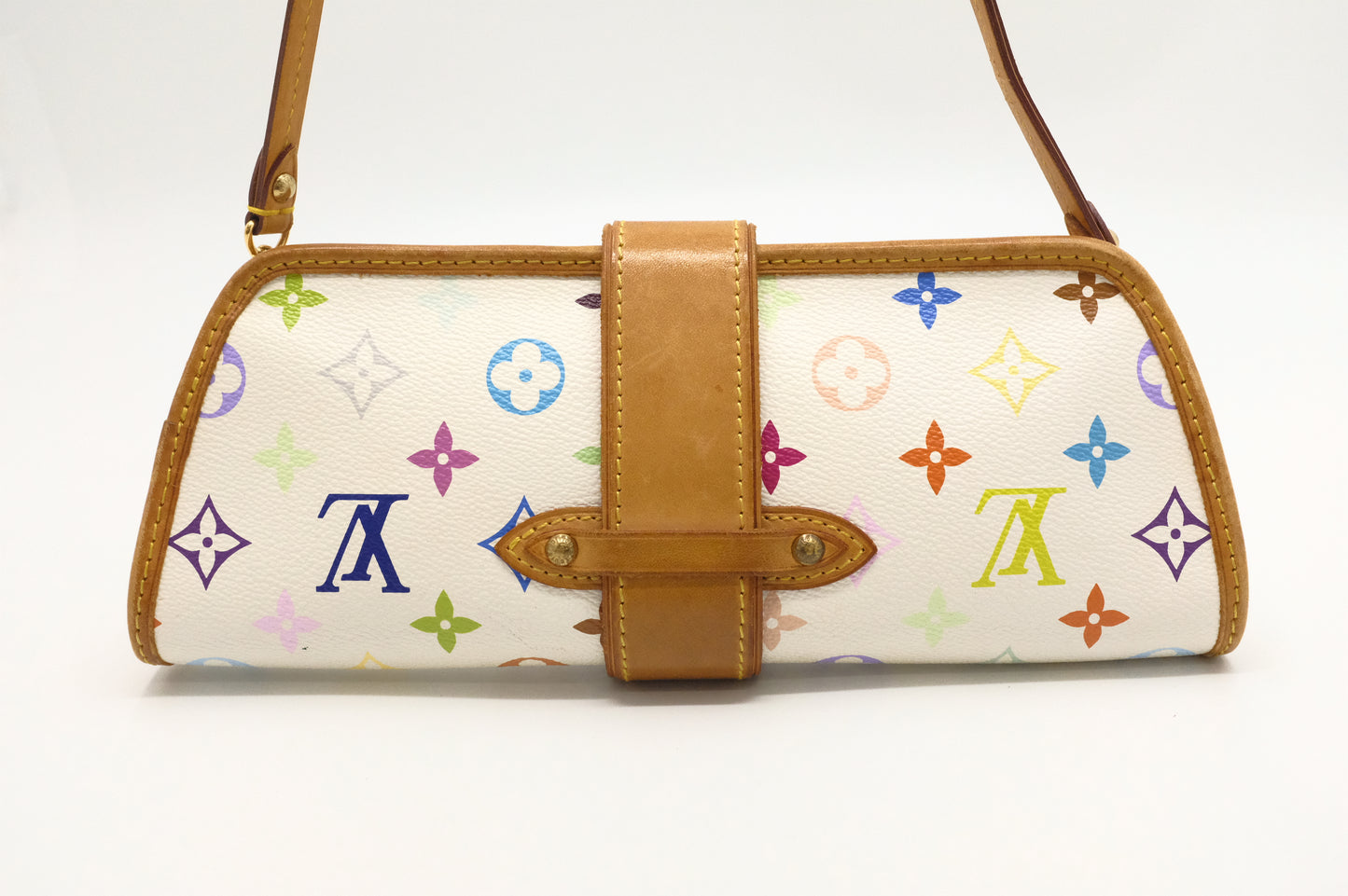 Louis Vuitton Shirley in White Multicolor Canvas
