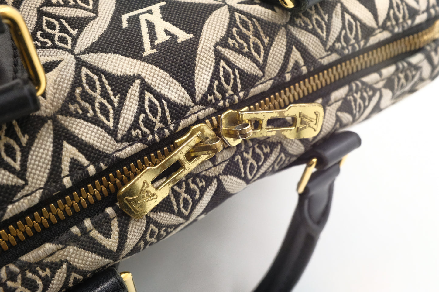 Louis Vuitton 'Since 1854' Speedy 25 Bandouliere in Gray Canvas