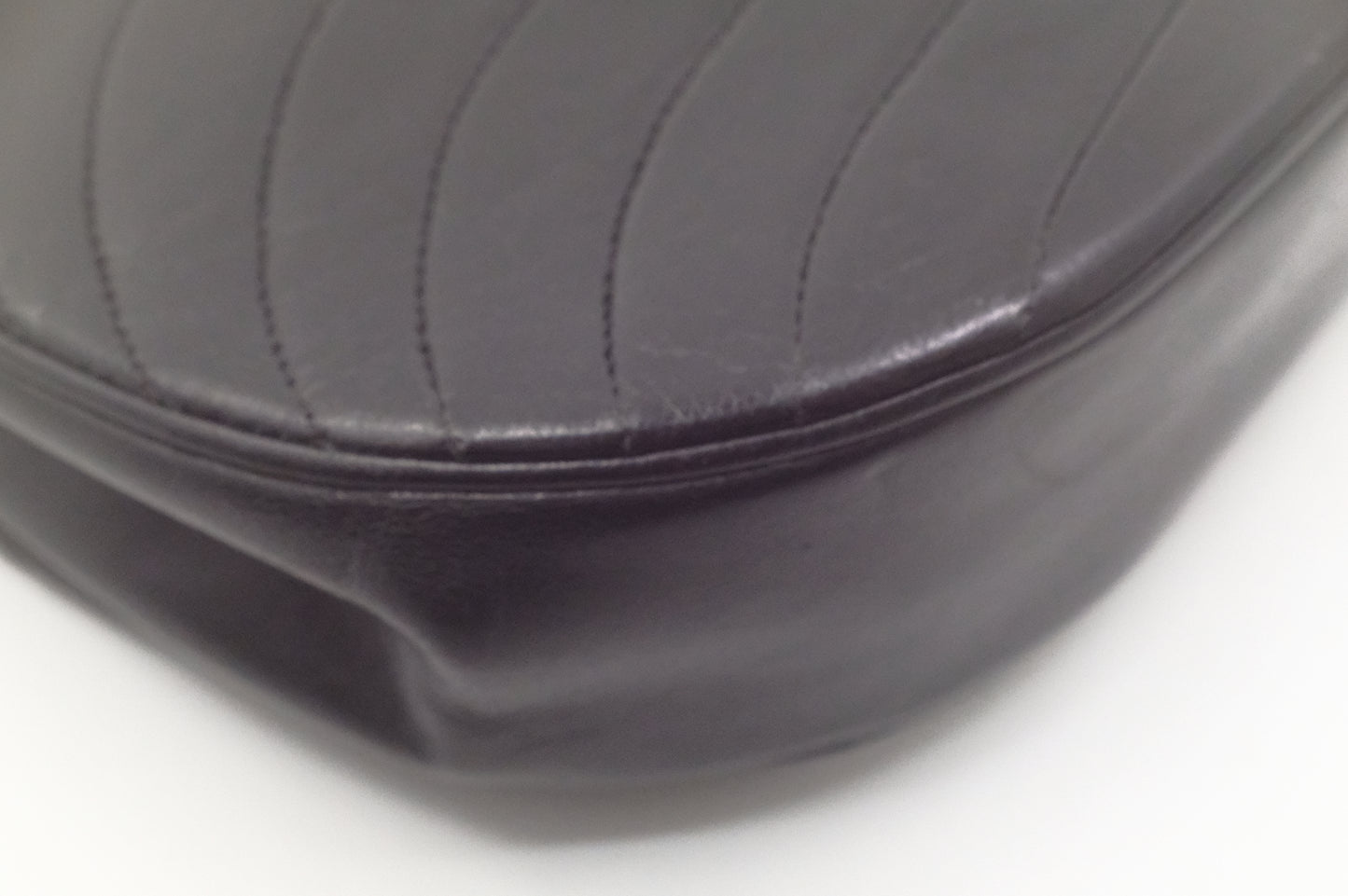 Chanel Half Moon Flap in Black Lambskin Leather
