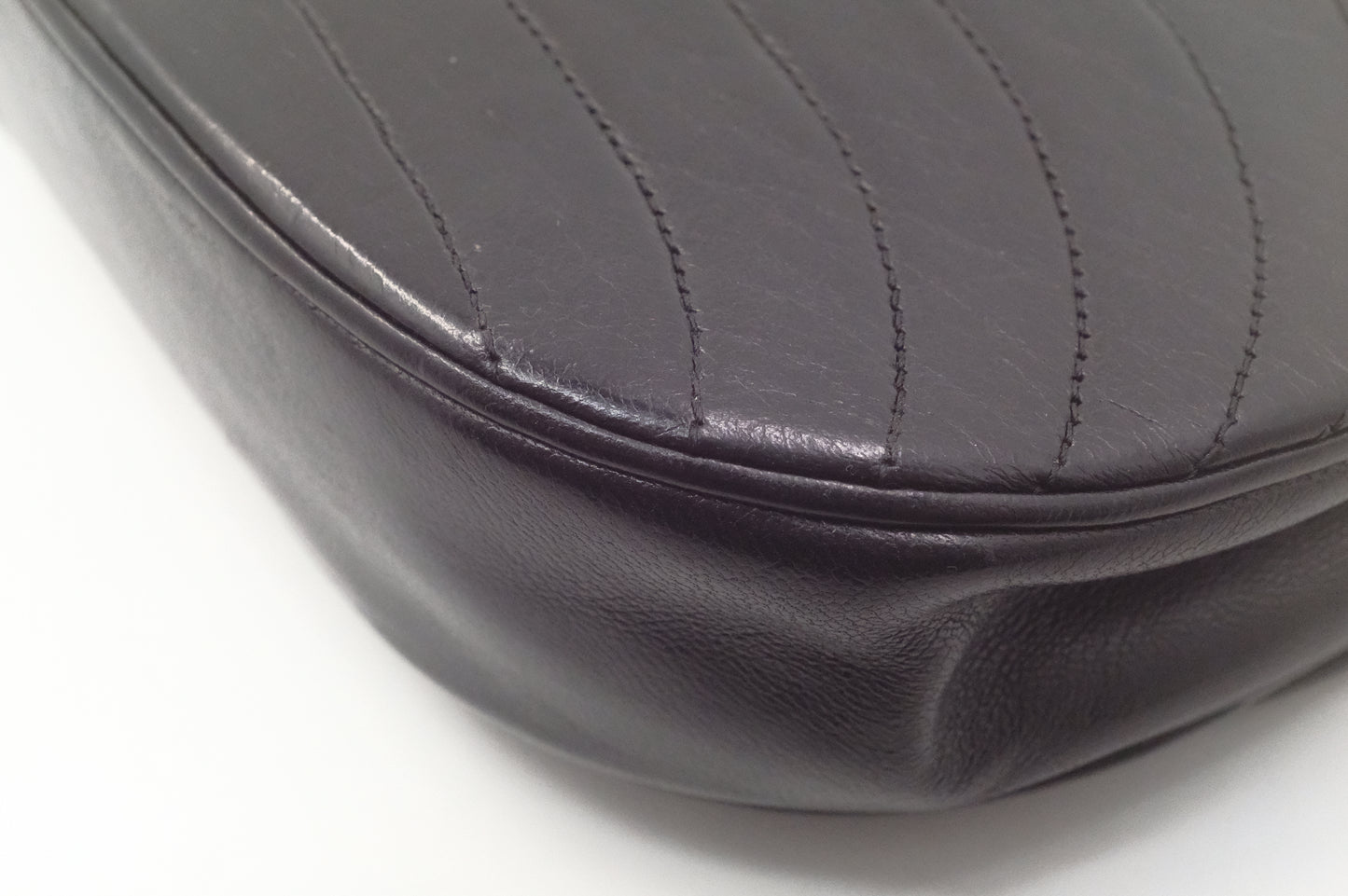 Chanel Half Moon Flap in Black Lambskin Leather