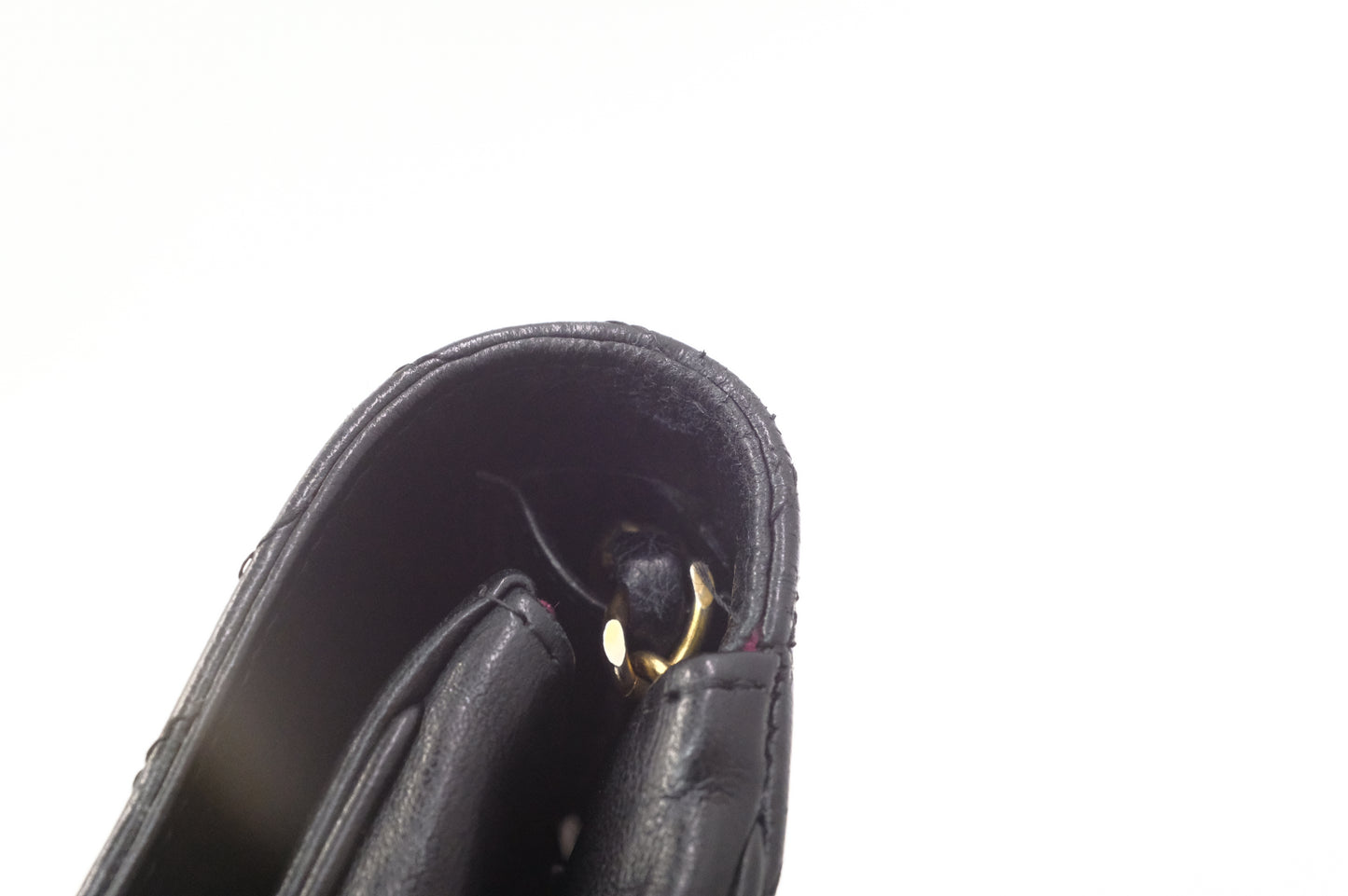 Chanel Half Moon Flap in Black Lambskin Leather