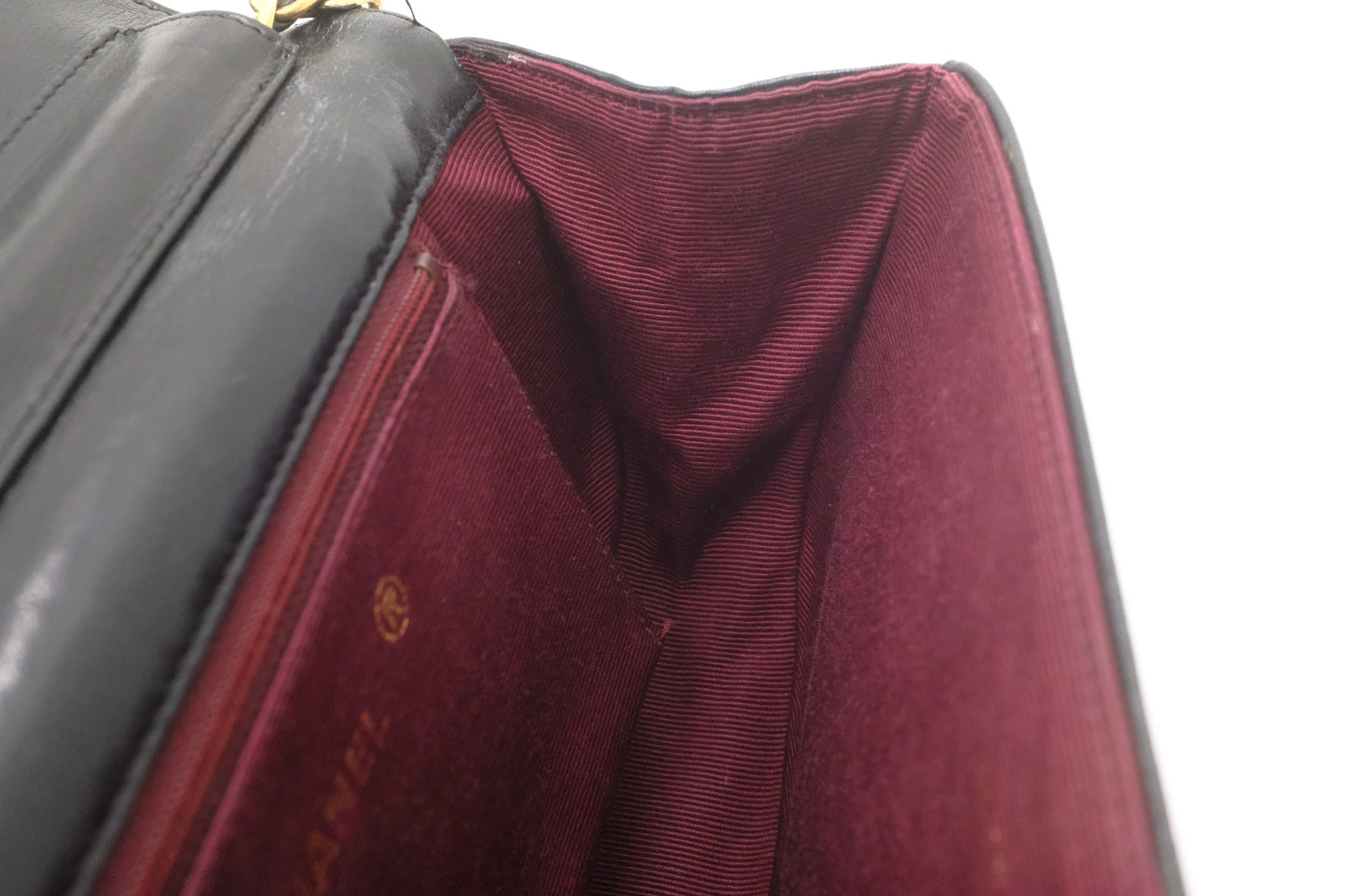 Chanel Half Moon Flap in Black Lambskin Leather