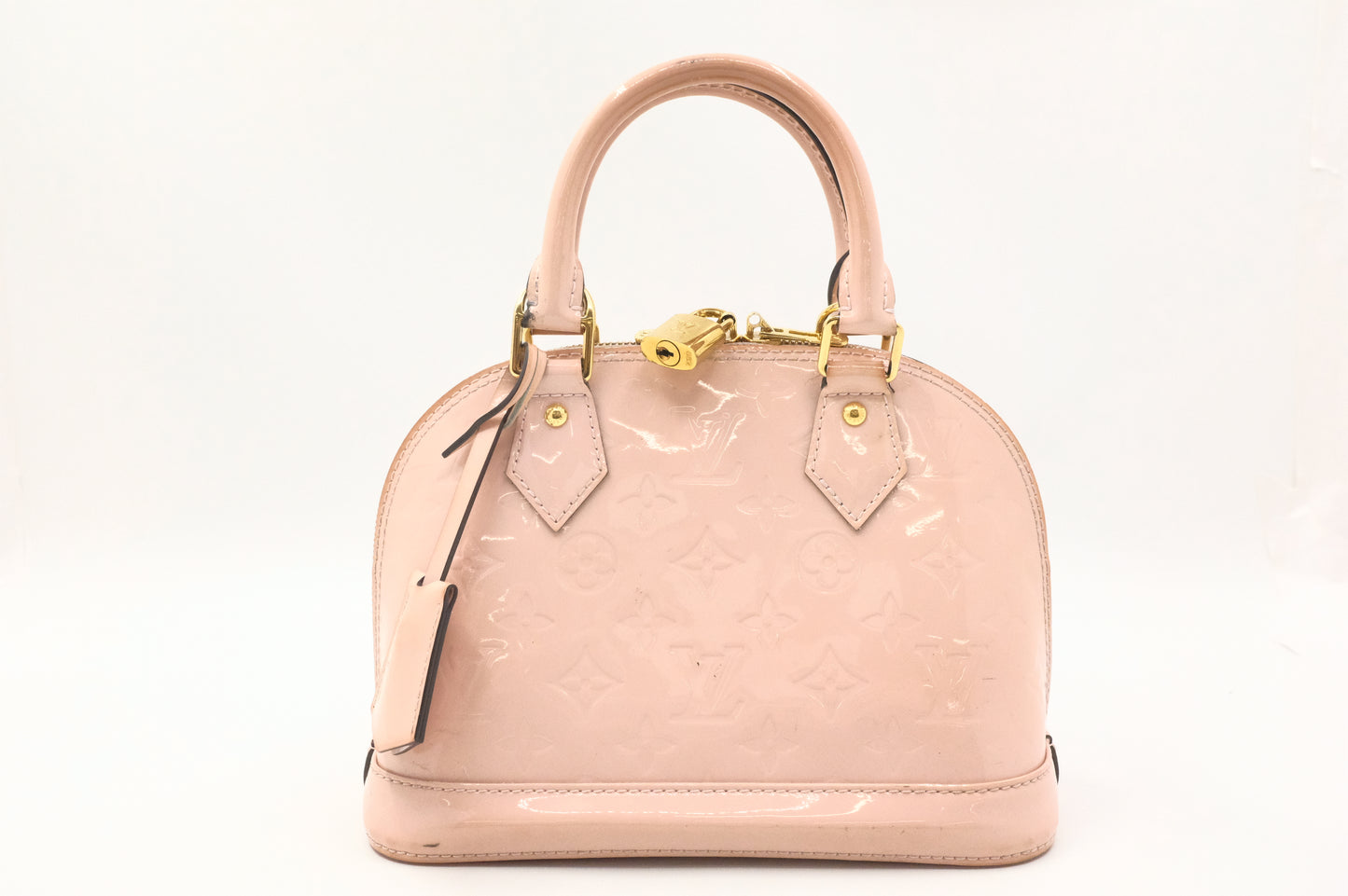 Louis Vuitton Alma BB in Pink Vernis Leather