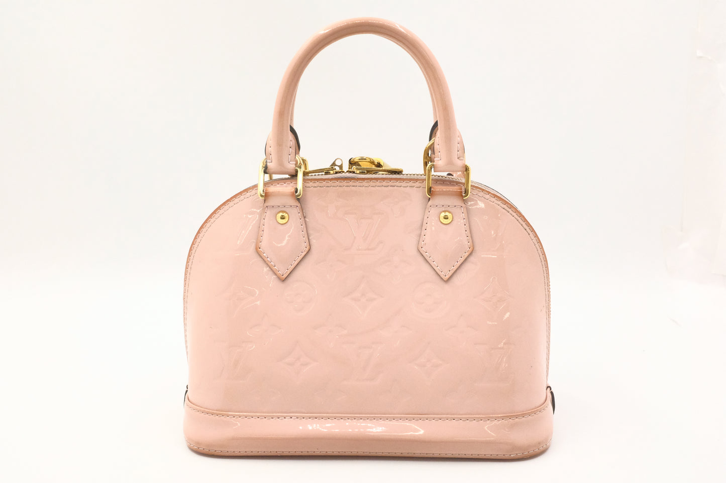 Louis Vuitton Alma BB in Pink Vernis Leather