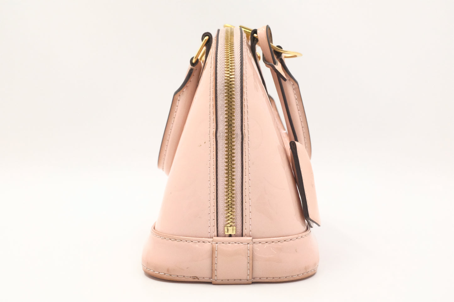 Louis Vuitton Alma BB in Pink Vernis Leather