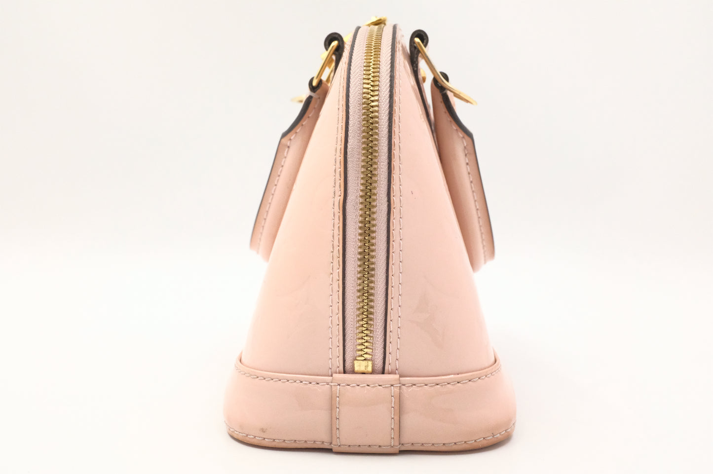 Louis Vuitton Alma BB in Pink Vernis Leather