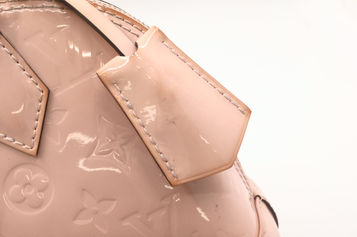 Louis Vuitton Alma BB in Pink Vernis Leather