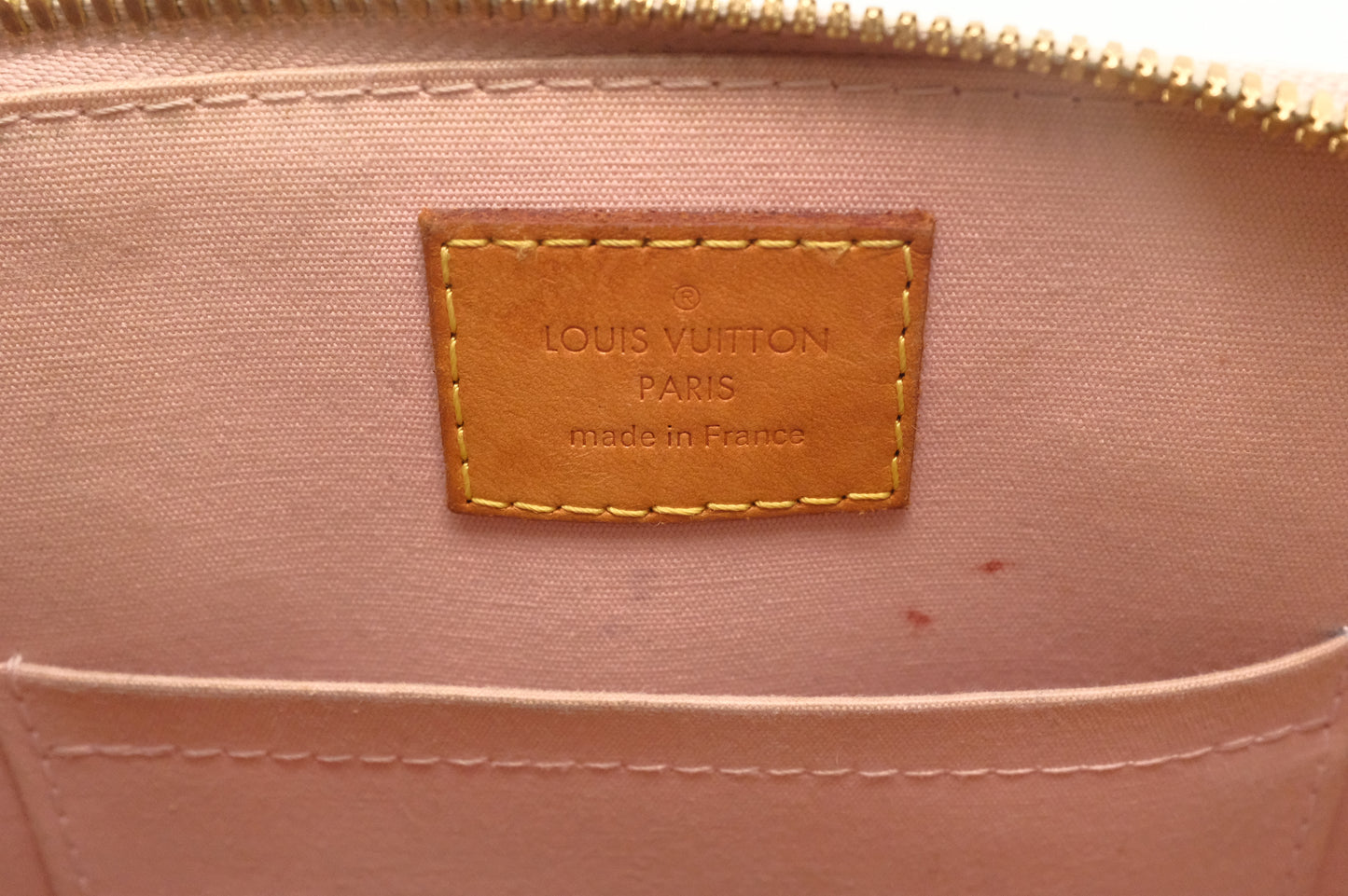 Louis Vuitton Alma BB in Pink Vernis Leather