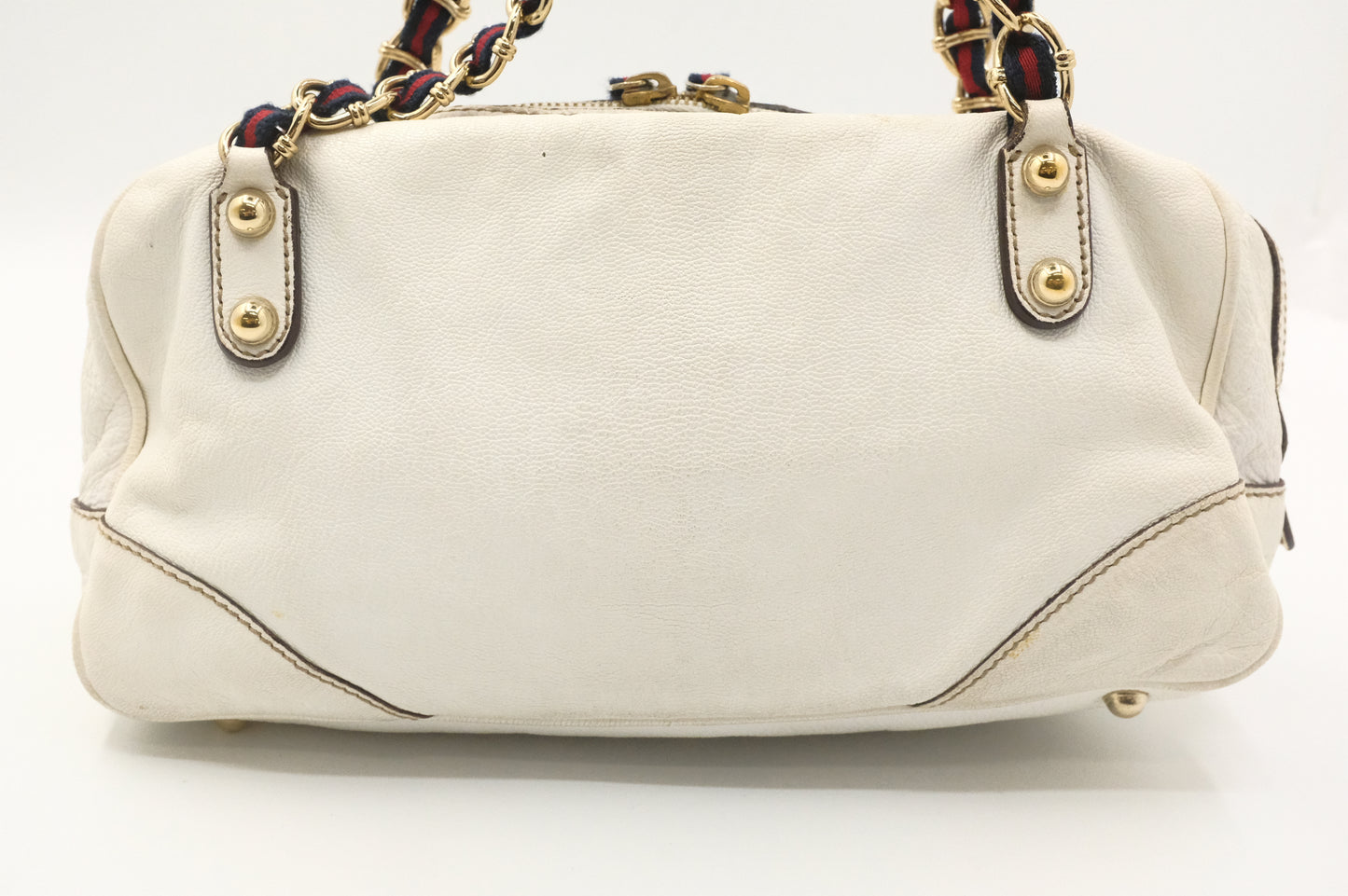 Gucci Shoulder Bag in White Leather