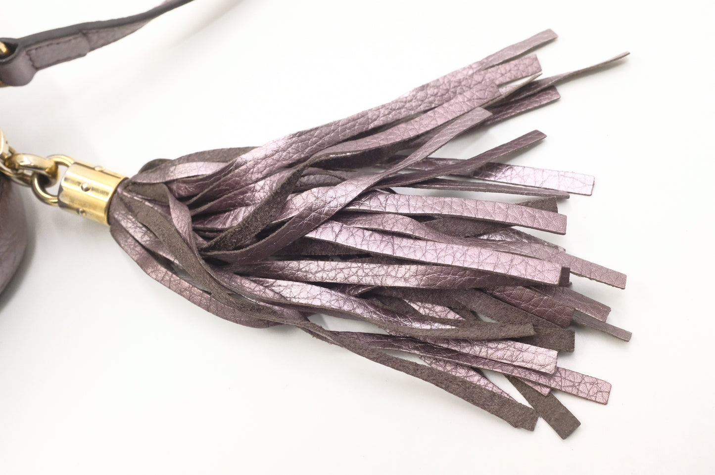 Gucci Soho Cossbody Bag in Metallic Purple Leather