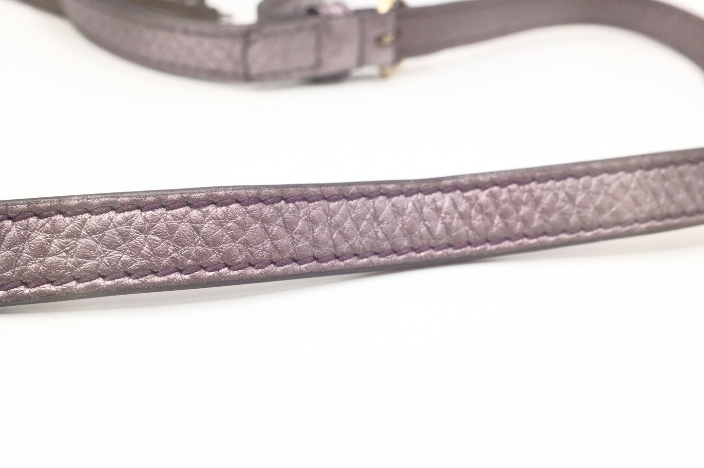 Gucci Soho Cossbody Bag in Metallic Purple Leather
