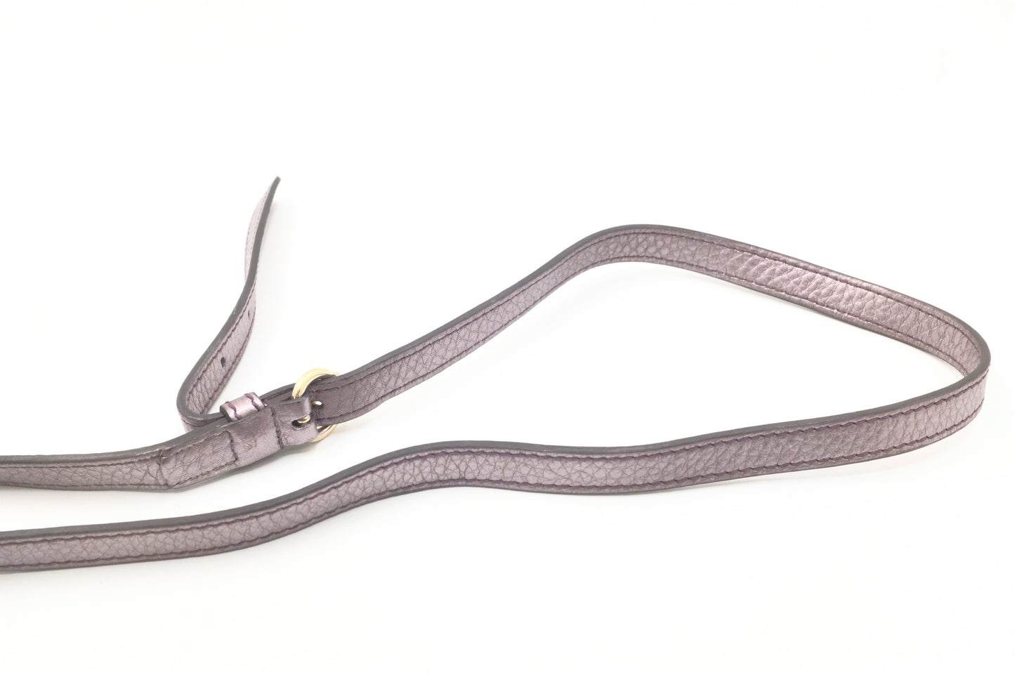 Gucci Soho Cossbody Bag in Metallic Purple Leather