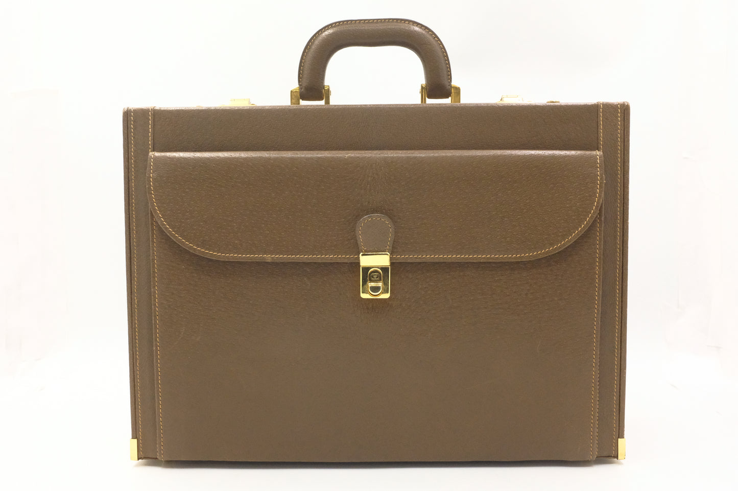Gucci Attache Case in Brown Leather