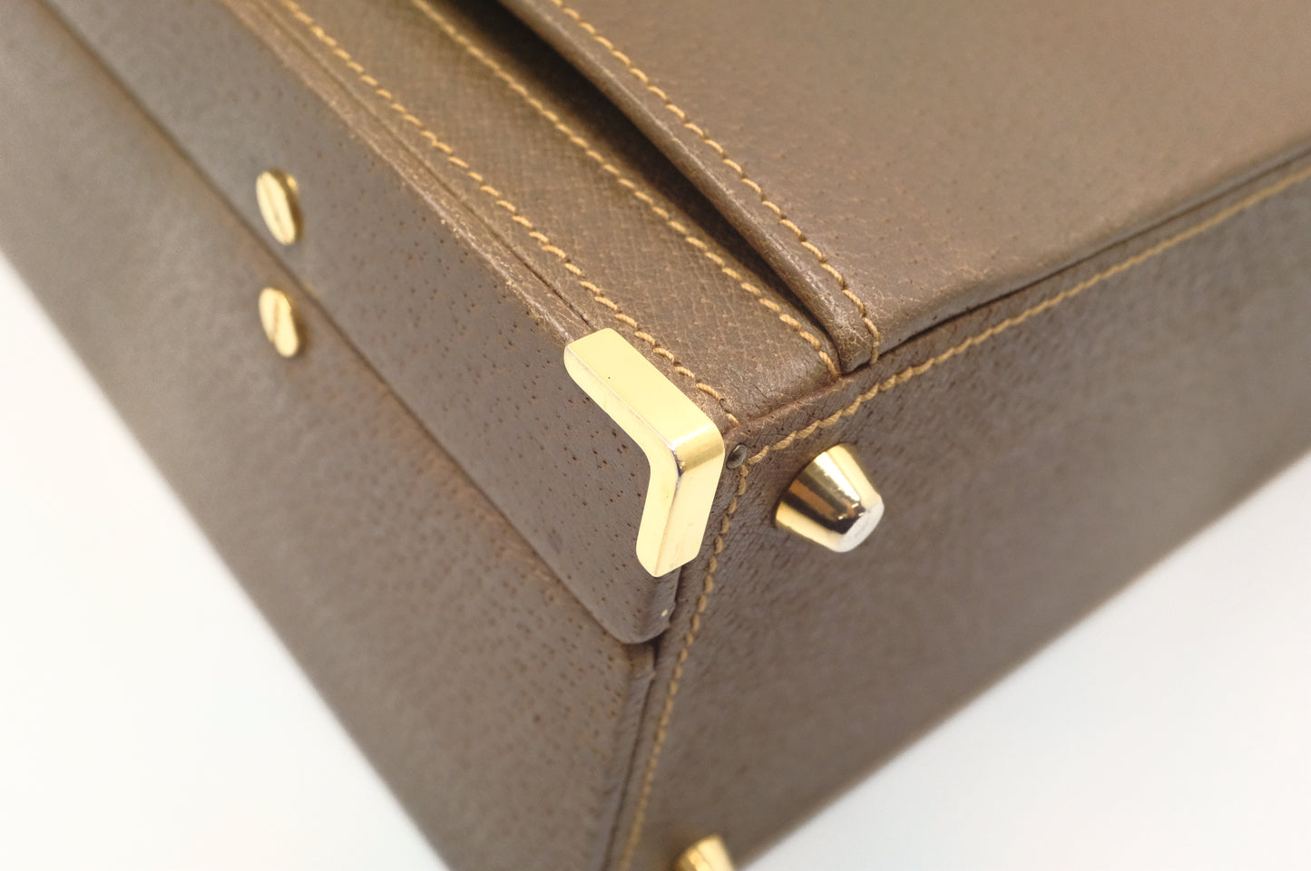 Gucci Attache Case in Brown Leather