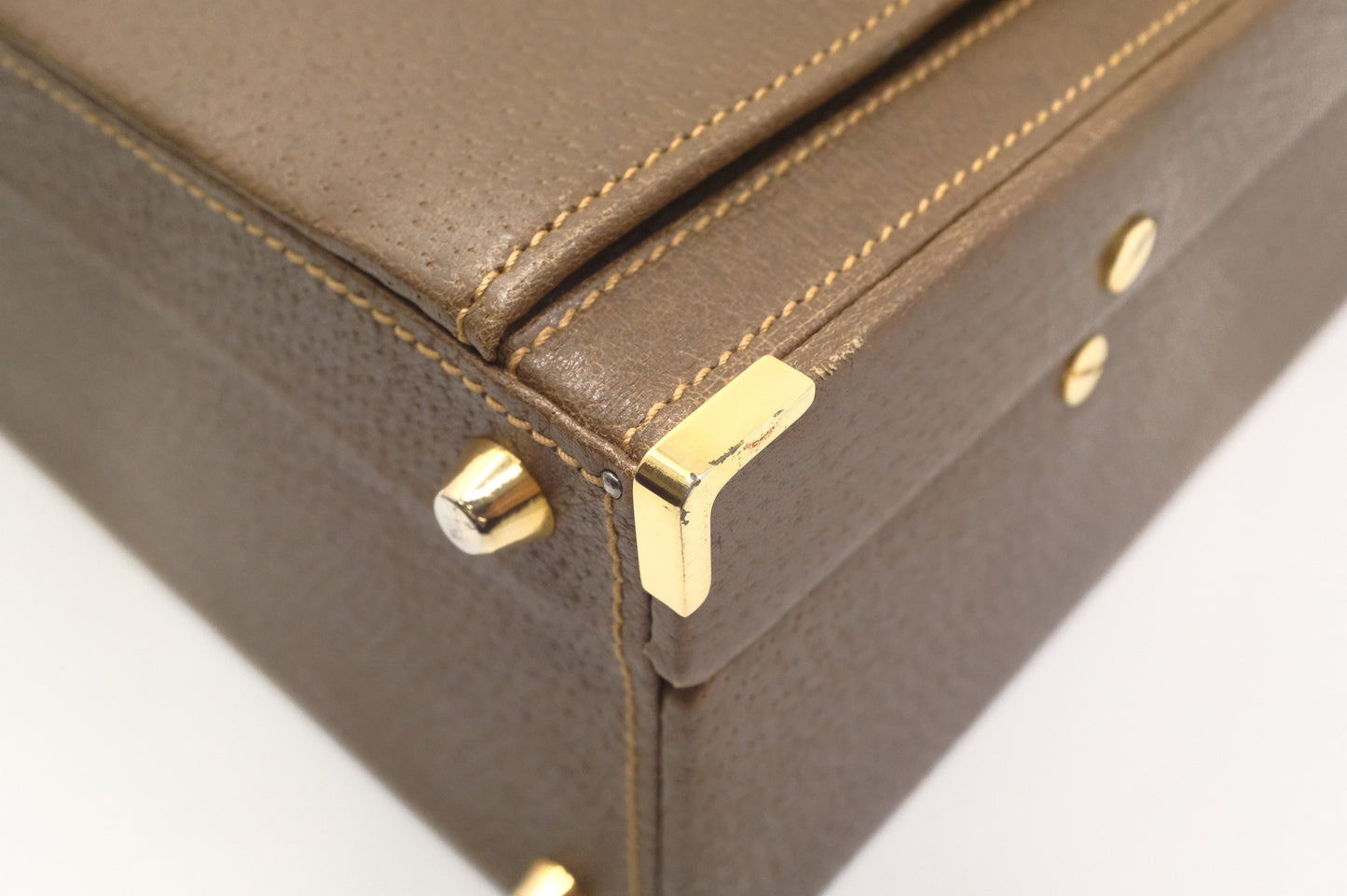 Gucci Attache Case in Brown Leather