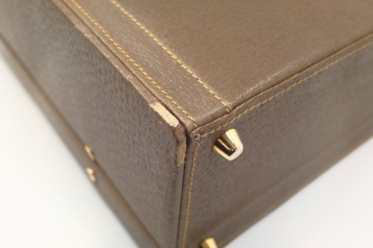 Gucci Attache Case in Brown Leather