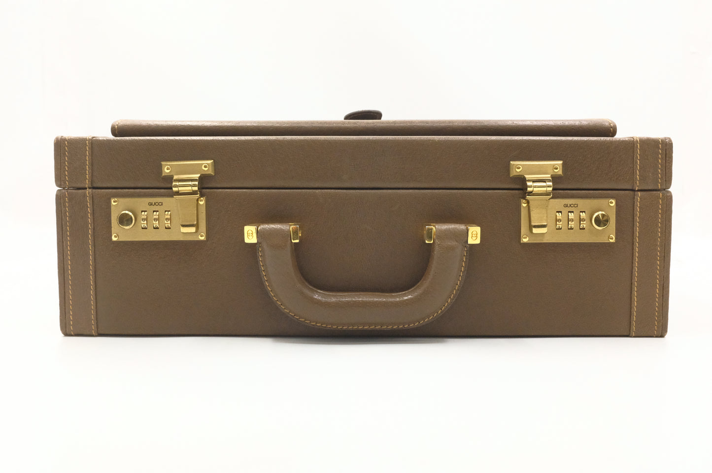 Gucci Attache Case in Brown Leather