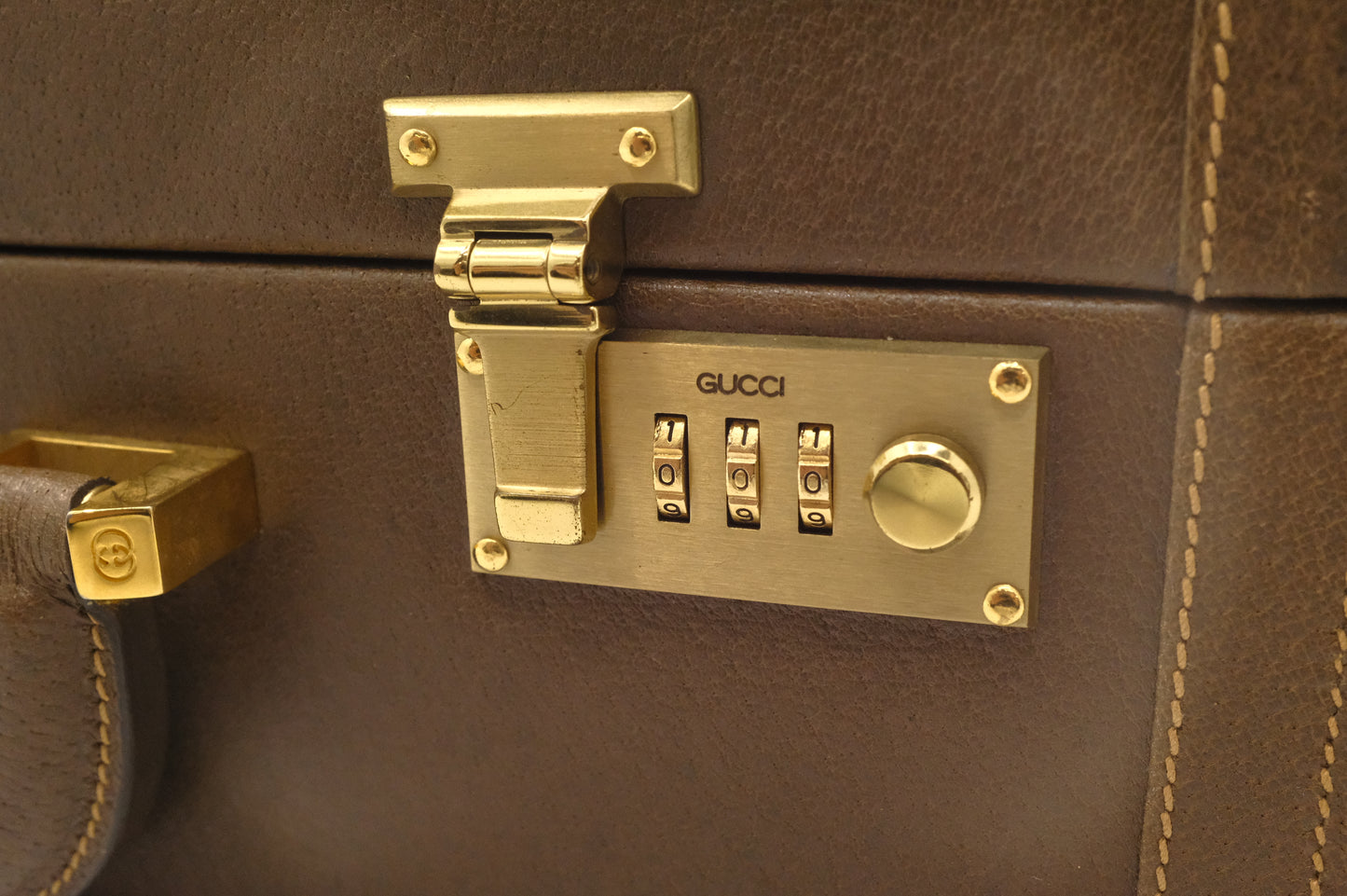 Gucci Attache Case in Brown Leather