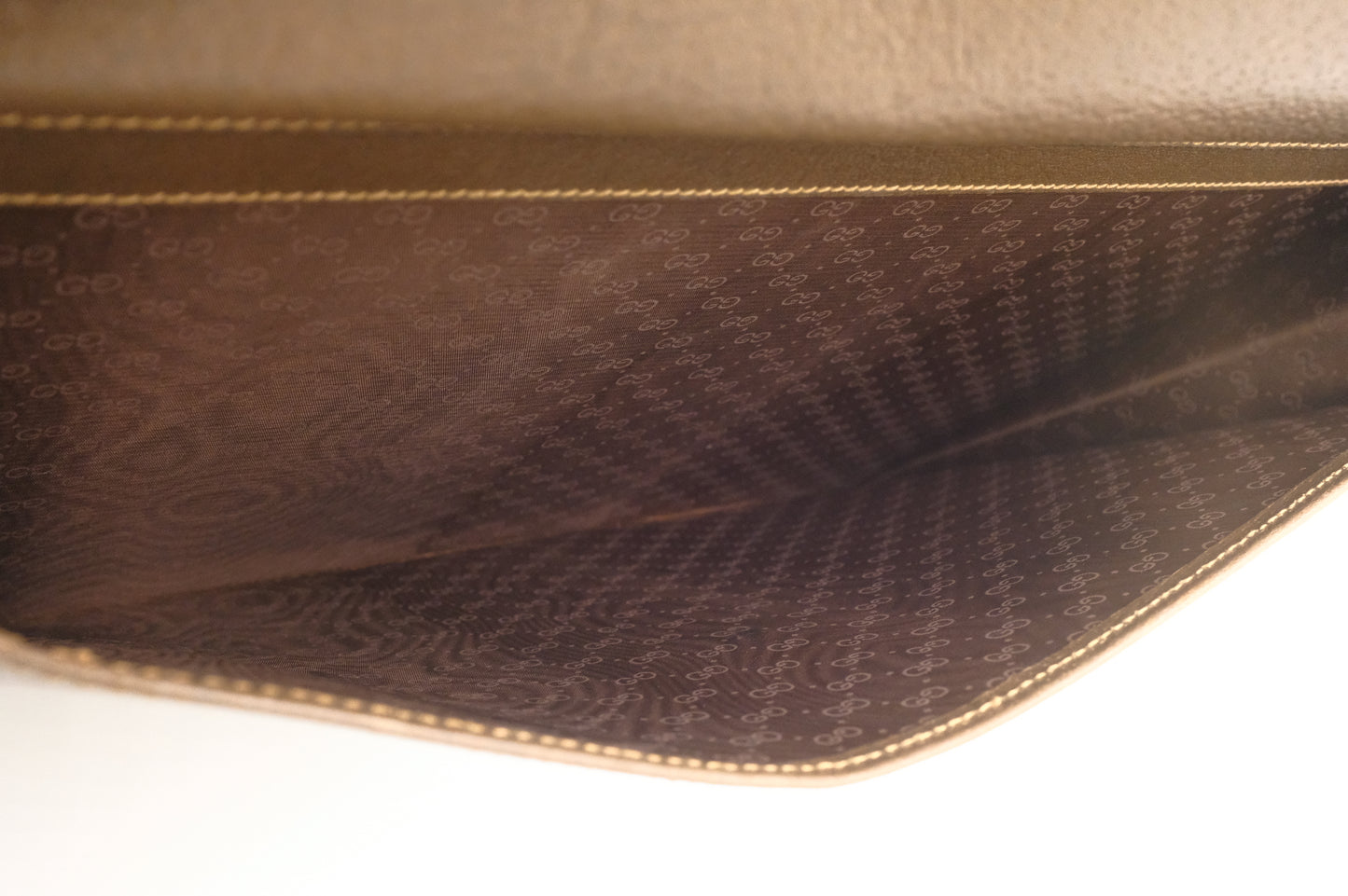 Gucci Attache Case in Brown Leather