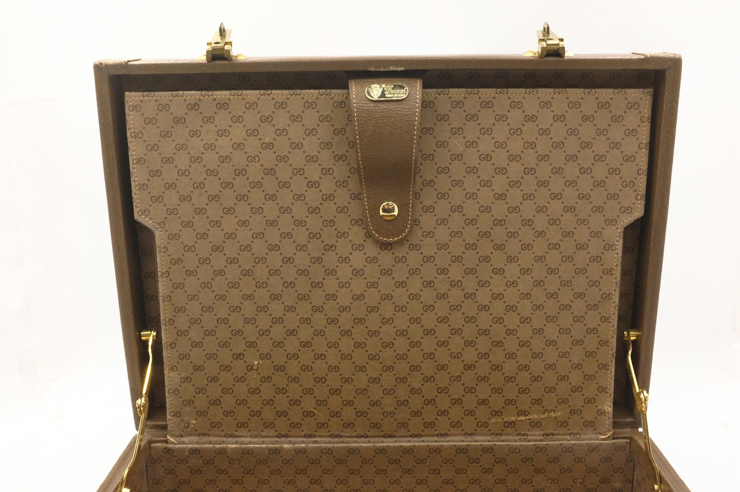 Gucci Attache Case in Brown Leather