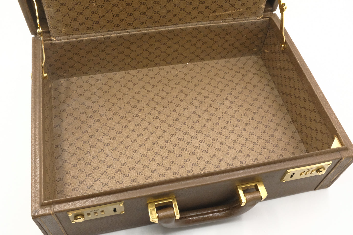 Gucci Attache Case in Brown Leather