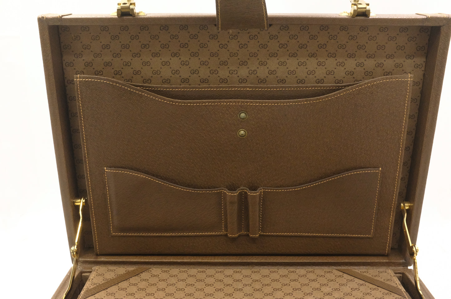 Gucci Attache Case in Brown Leather