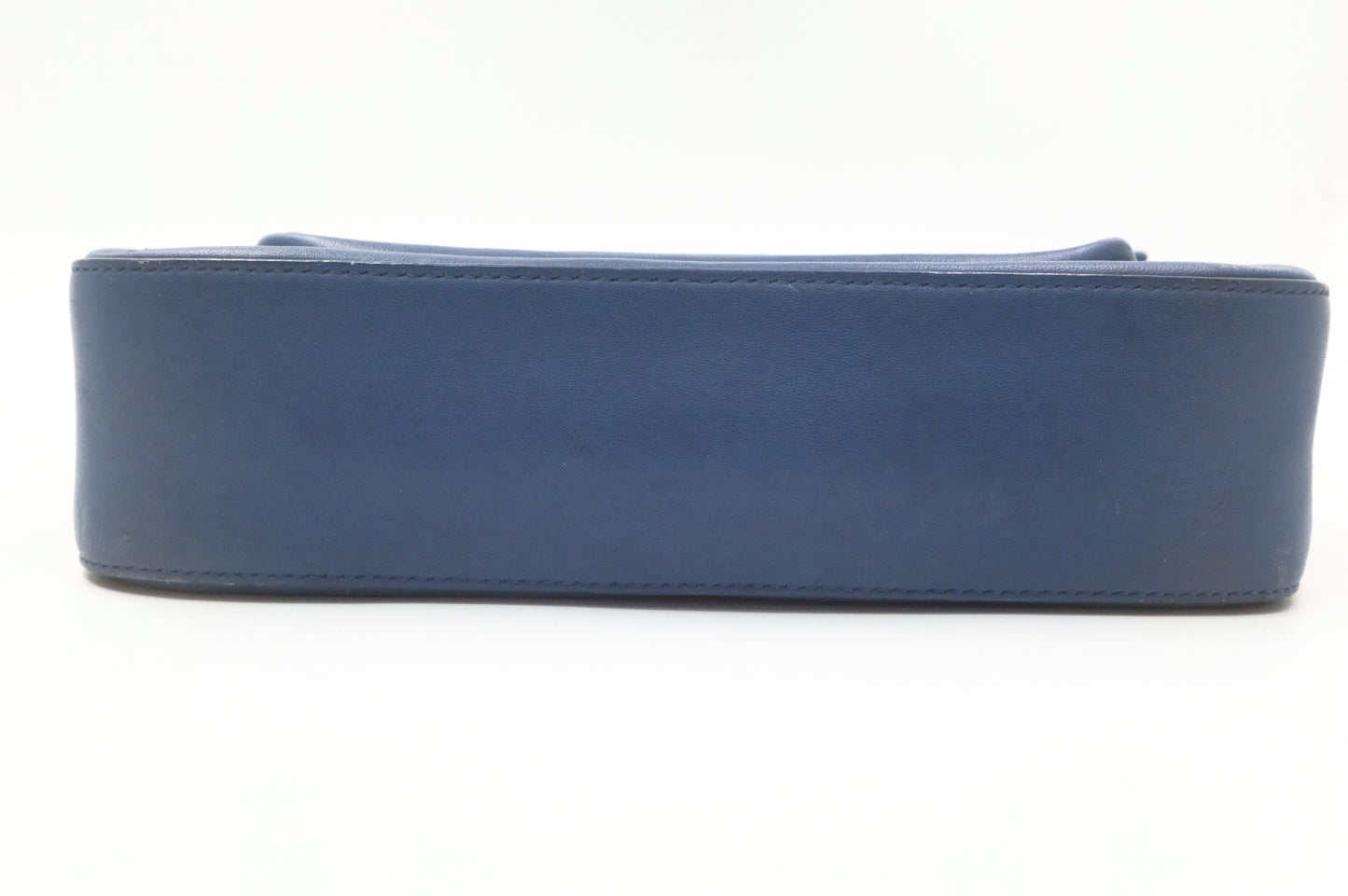 Fendi Leather Be Baguette in Blue Leather