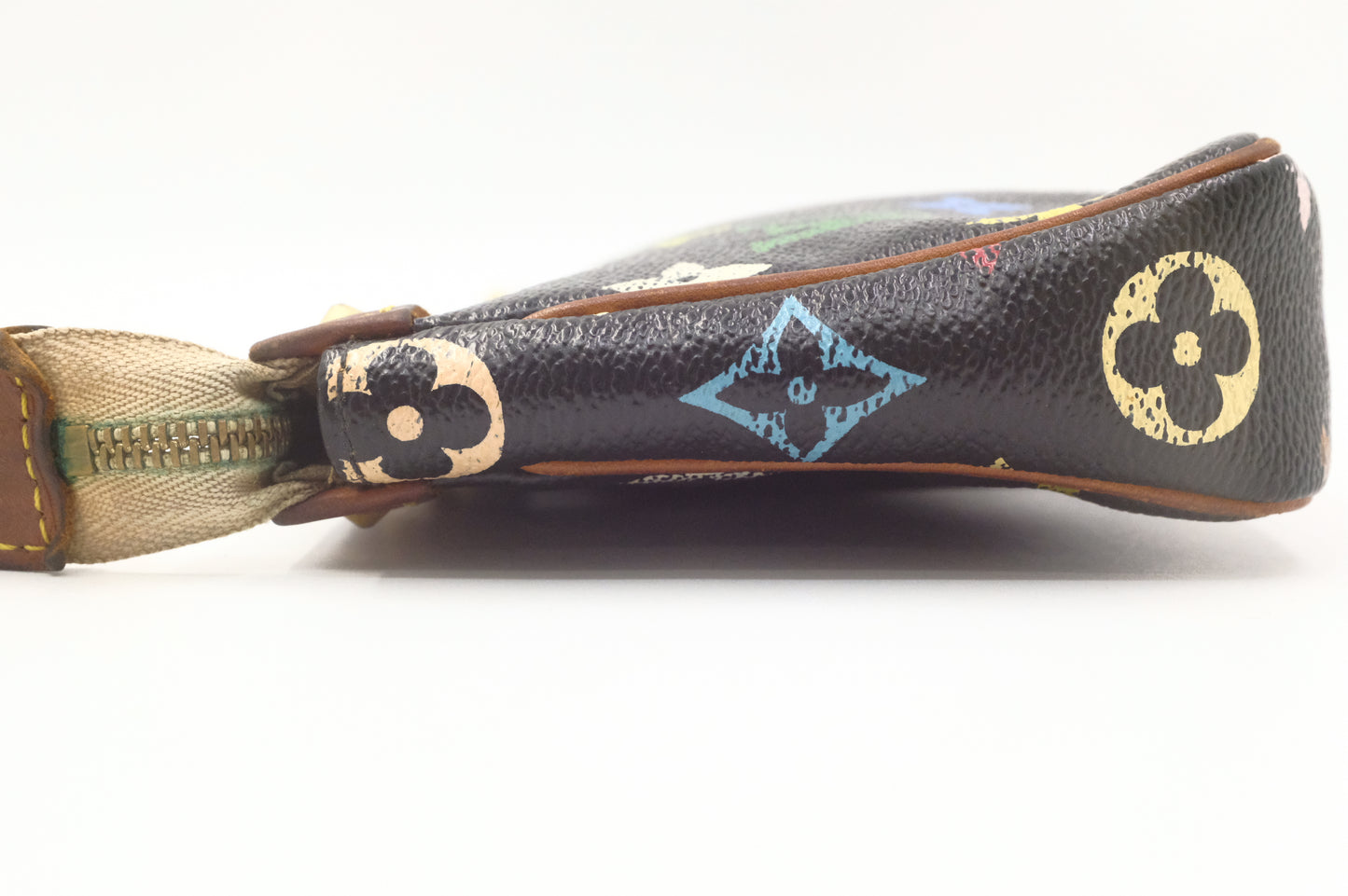 Louis Vuitton Pochette Accessoires in Black Multicolor Monogram Canvas