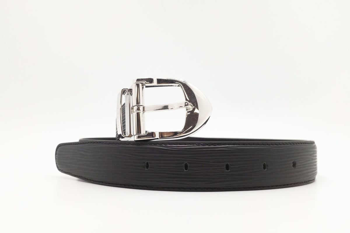 Louis Vuitton Belt in Black Epi Leather