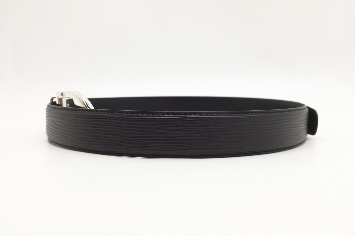 Louis Vuitton Belt in Black Epi Leather