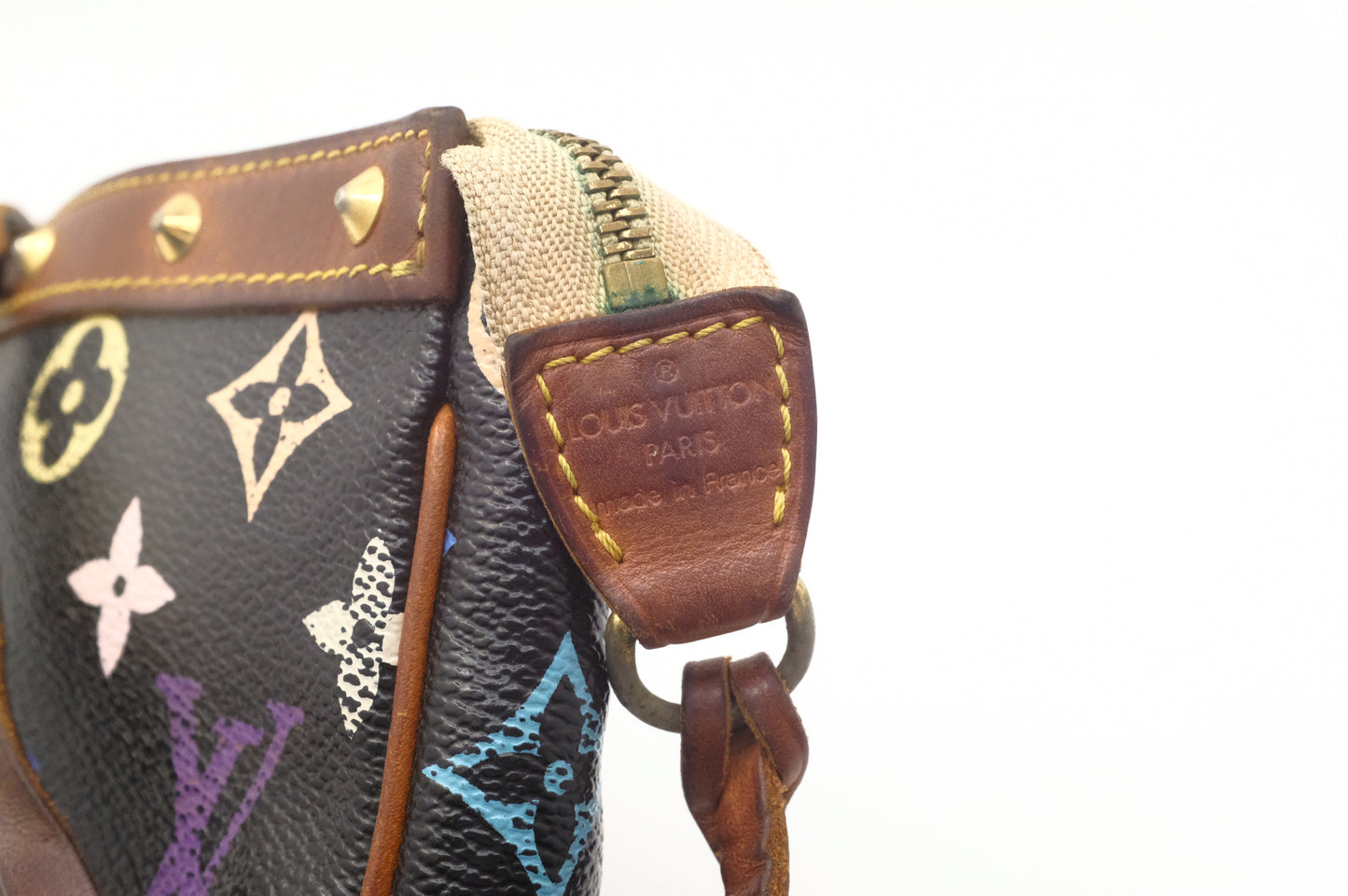 Louis Vuitton Pochette Accessoires in Black Multicolor Monogram Canvas