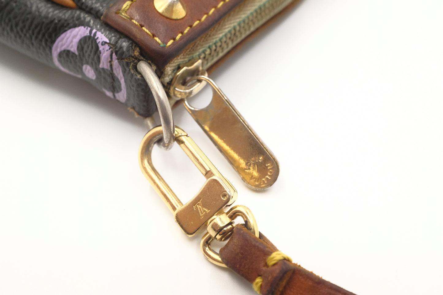 Louis Vuitton Pochette Accessoires in Black Multicolor Monogram Canvas