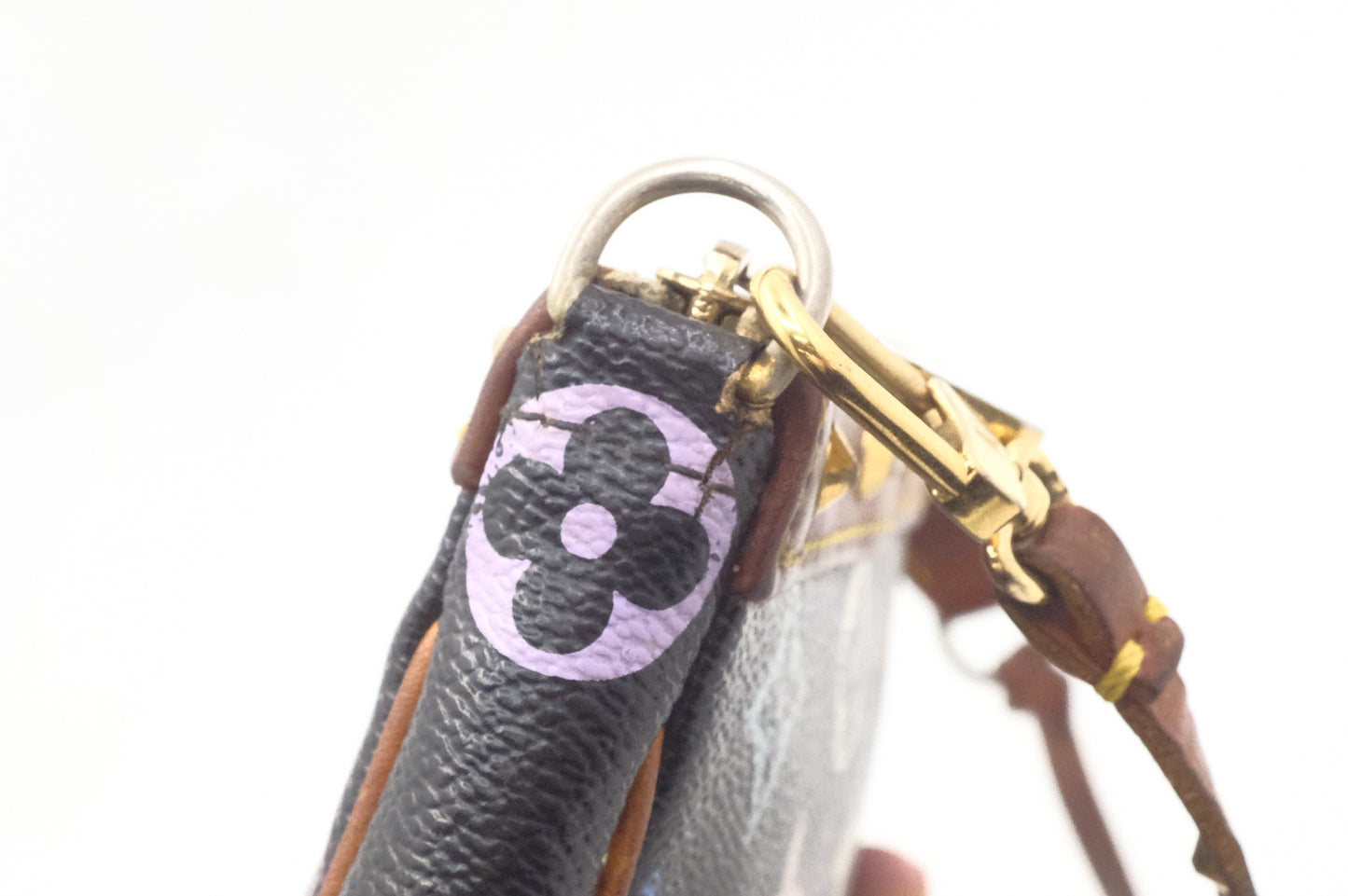 Louis Vuitton Pochette Accessoires in Black Multicolor Monogram Canvas