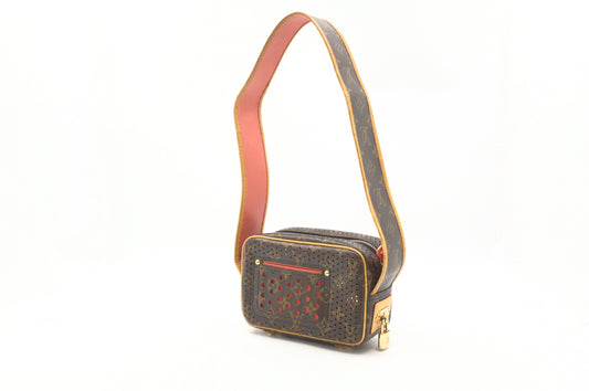 Louis Vuitton Mini Trocadero in Orange Perforated Monogram Canvas