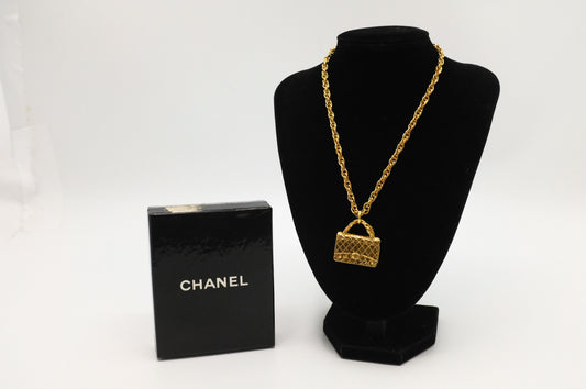 Chanel Bag Pendant Necklace