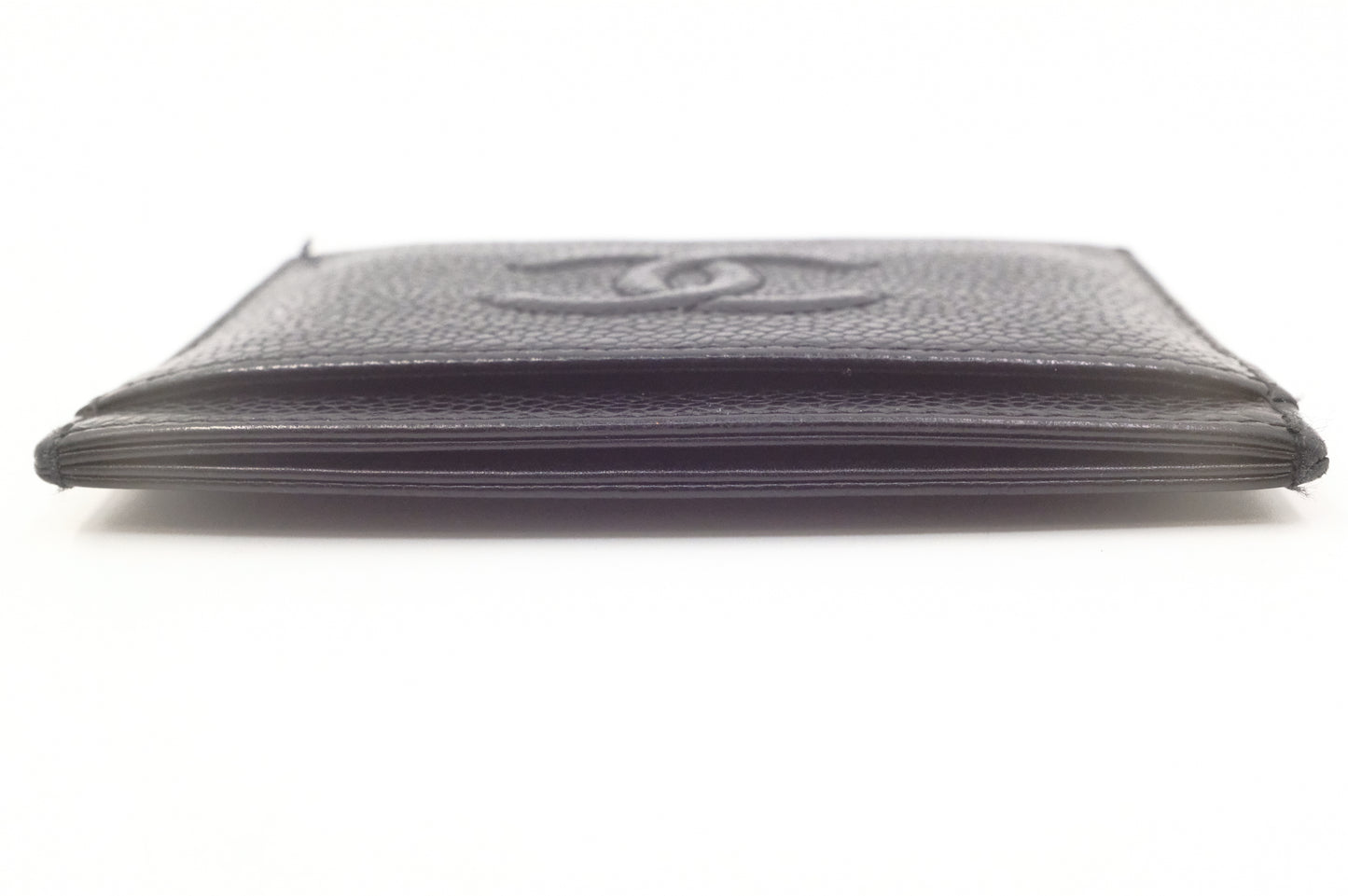 Chanel Card Case in Black Caviar Leather