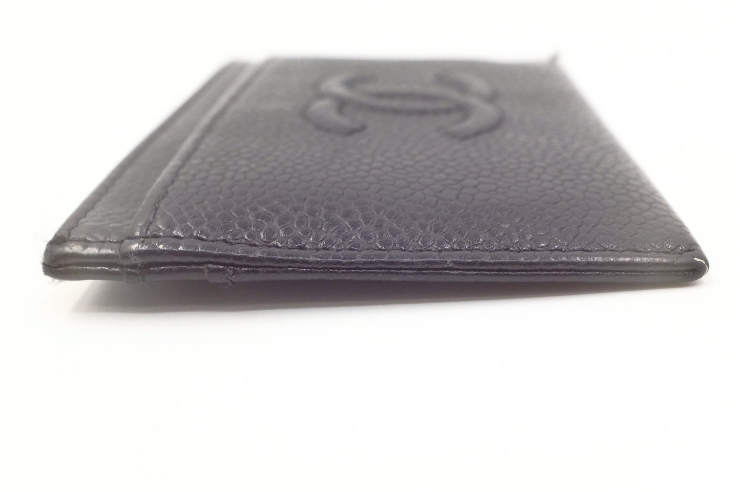 Chanel Card Case in Black Caviar Leather