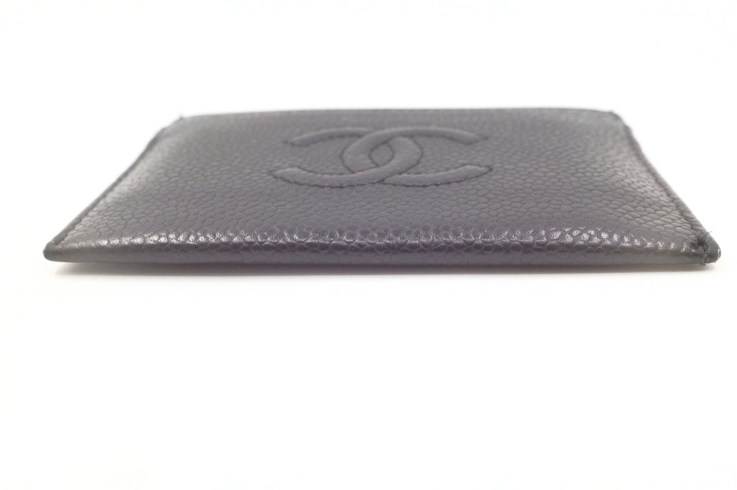 Chanel Card Case in Black Caviar Leather