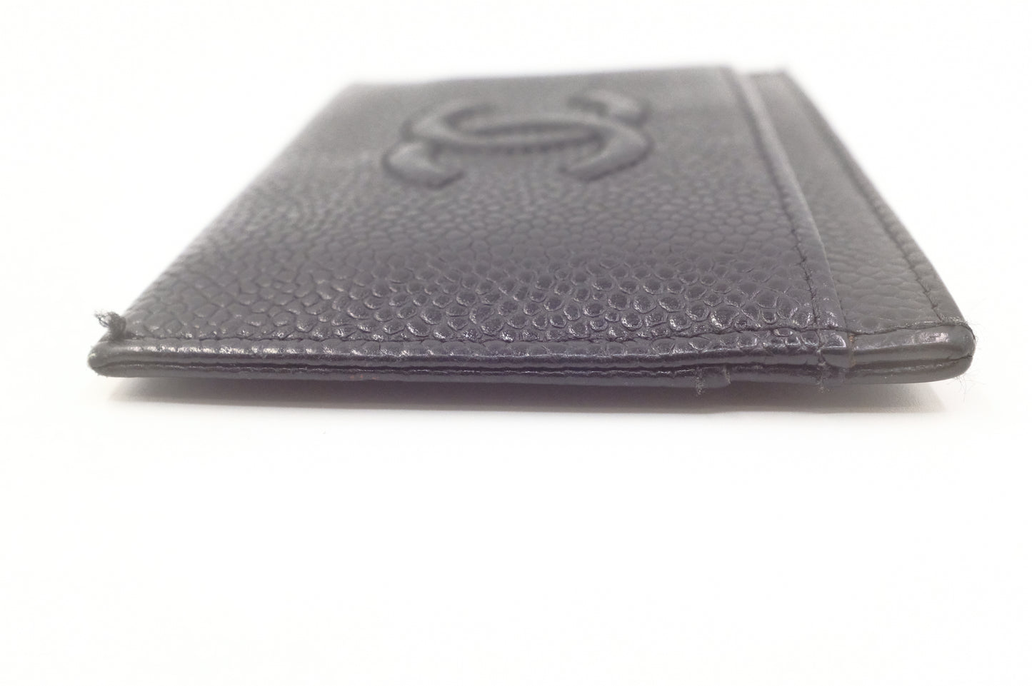 Chanel Card Case in Black Caviar Leather